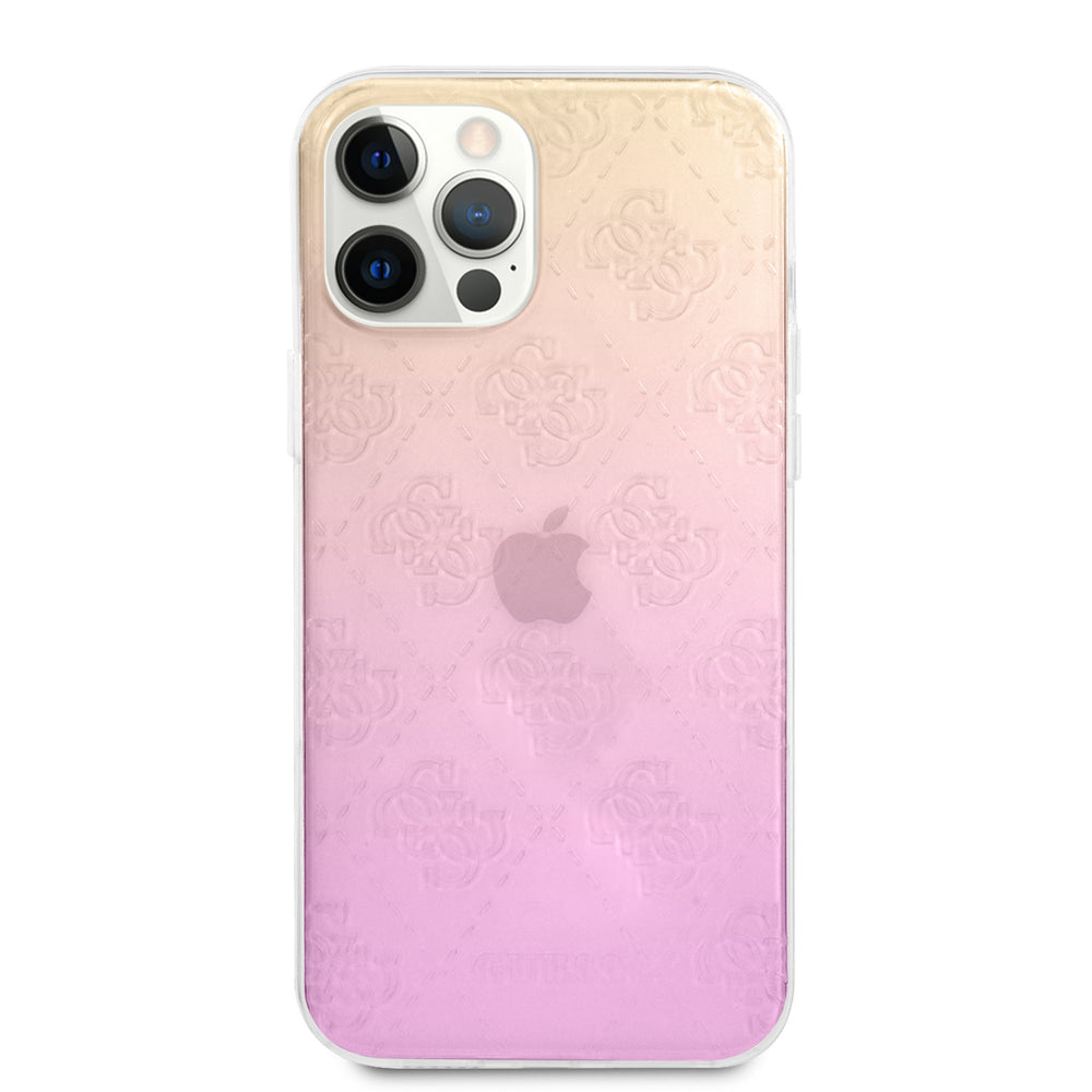 Guess Apple iPhone 12 Pro Max Backcover hoesje Roze - Gradient-Hoesjes-Ilumina Benelux