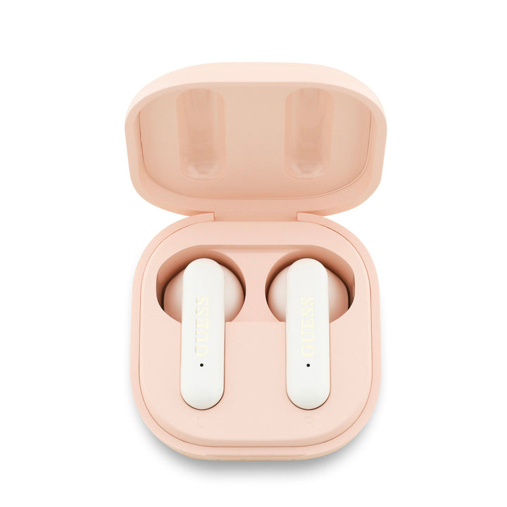 Guess Bluetooth Earbuds - TWS - 4G Metal Logo - Roze-In-ear koptelefoon-Ilumina Benelux