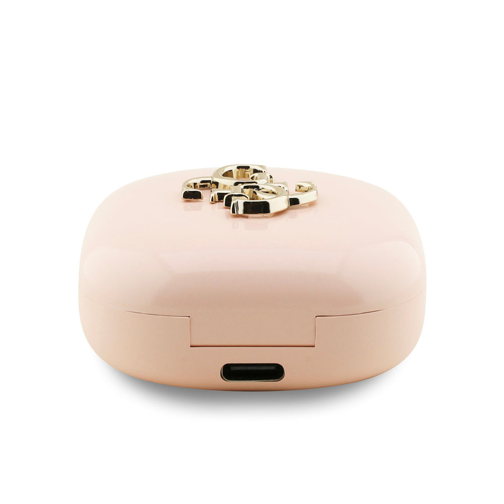 Guess Bluetooth Earbuds - TWS - 4G Metal Logo - Roze-In-ear koptelefoon-Ilumina Benelux
