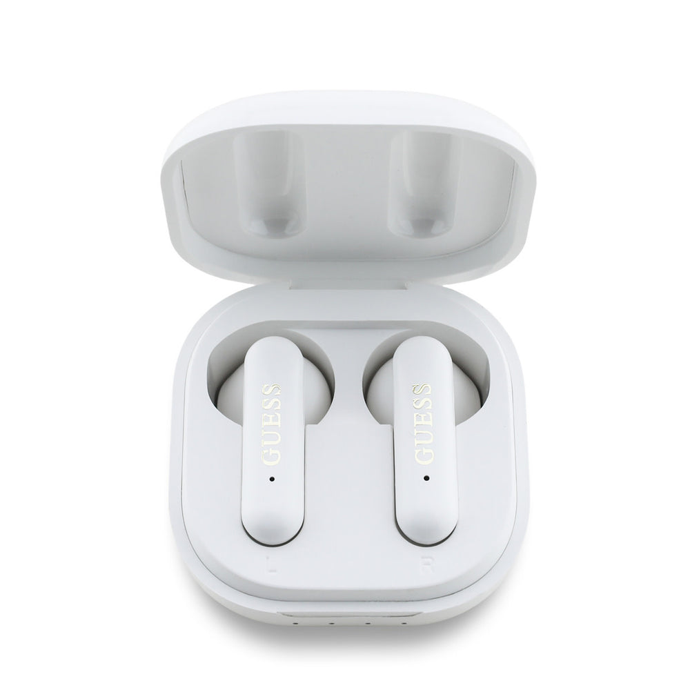 Guess Bluetooth Earbuds - TWS - 4G Metal Logo - Wit-In-ear koptelefoon-Ilumina Benelux