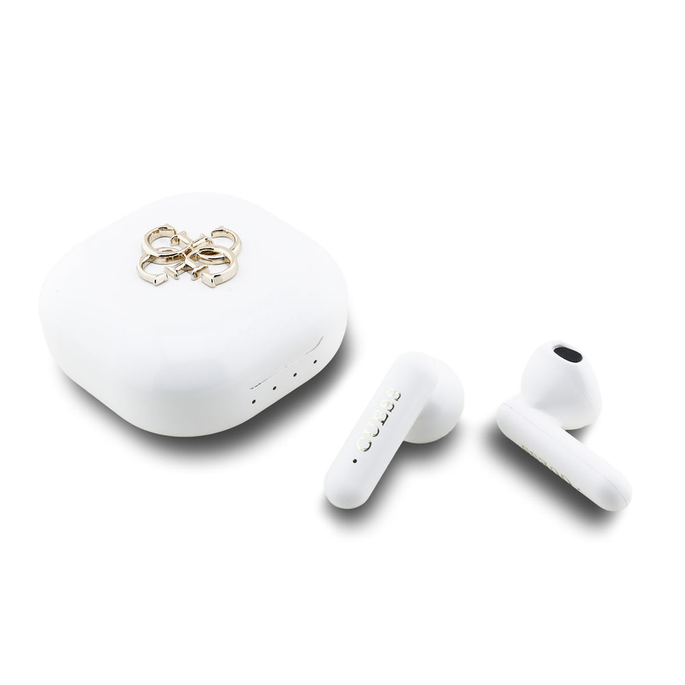Guess Bluetooth Earbuds - TWS - 4G Metal Logo - Wit-In-ear koptelefoon-Ilumina Benelux