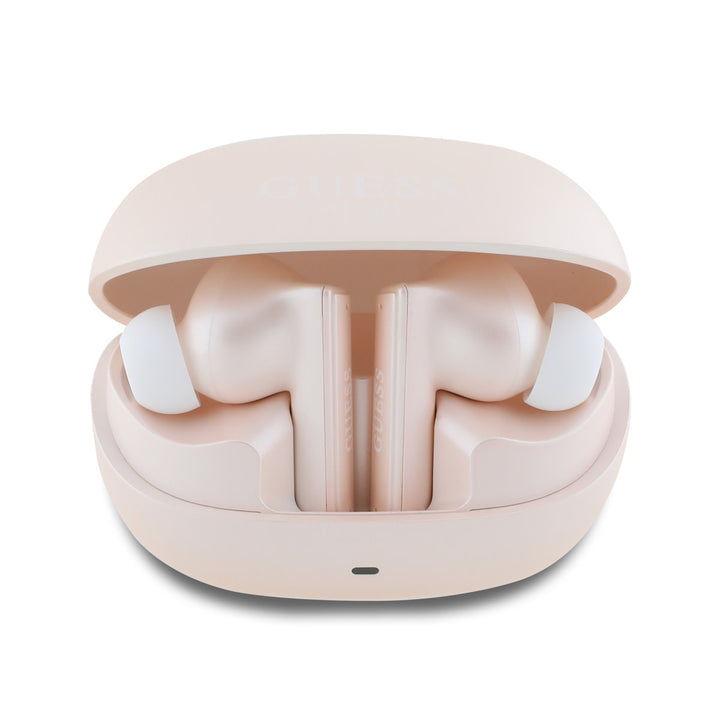 Guess Bluetooth Earbuds - TWS - ANC&ENC - Classic Printed Logo - Roze-In-ear koptelefoon-Ilumina Benelux