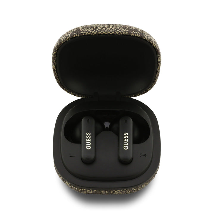 Guess Bluetooth Earbuds - TWS - ENC 4G - Classic Metal Logo - Bruin-In-ear koptelefoon-Ilumina Benelux