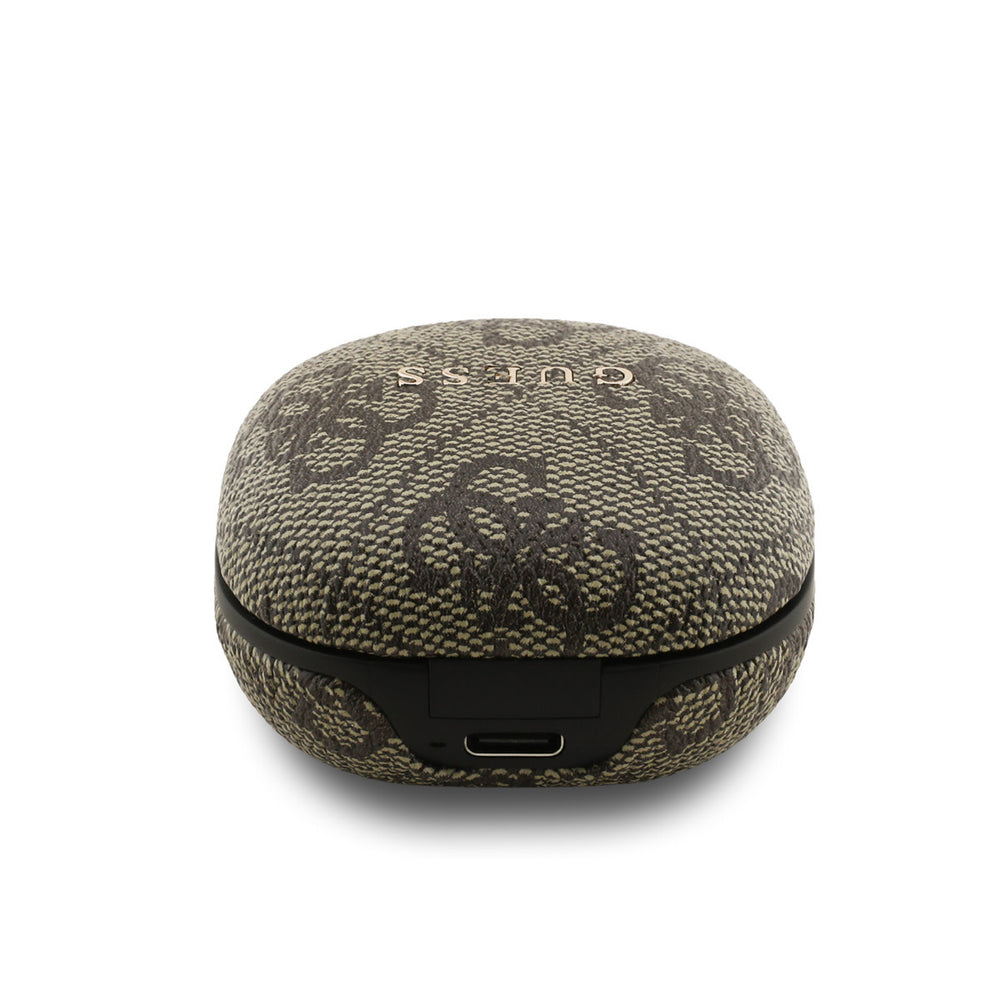 Guess Bluetooth Earbuds - TWS - ENC 4G - Classic Metal Logo - Bruin-In-ear koptelefoon-Ilumina Benelux
