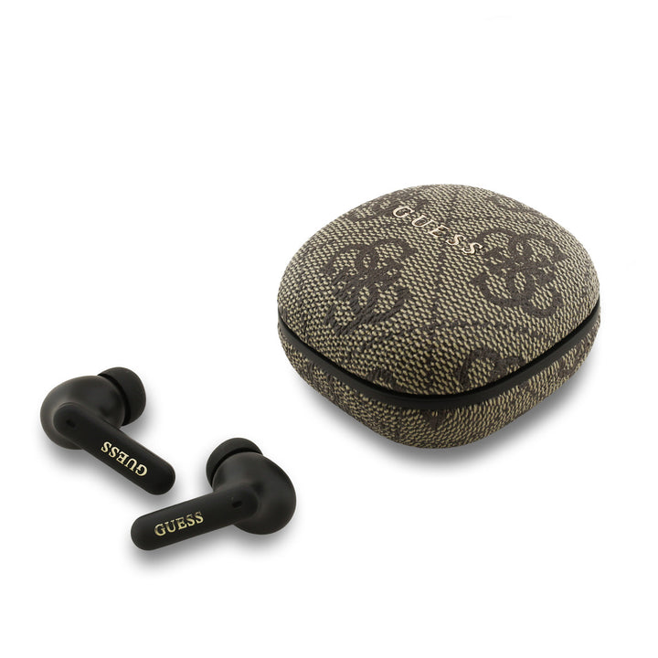 Guess Bluetooth Earbuds - TWS - ENC 4G - Classic Metal Logo - Bruin-In-ear koptelefoon-Ilumina Benelux