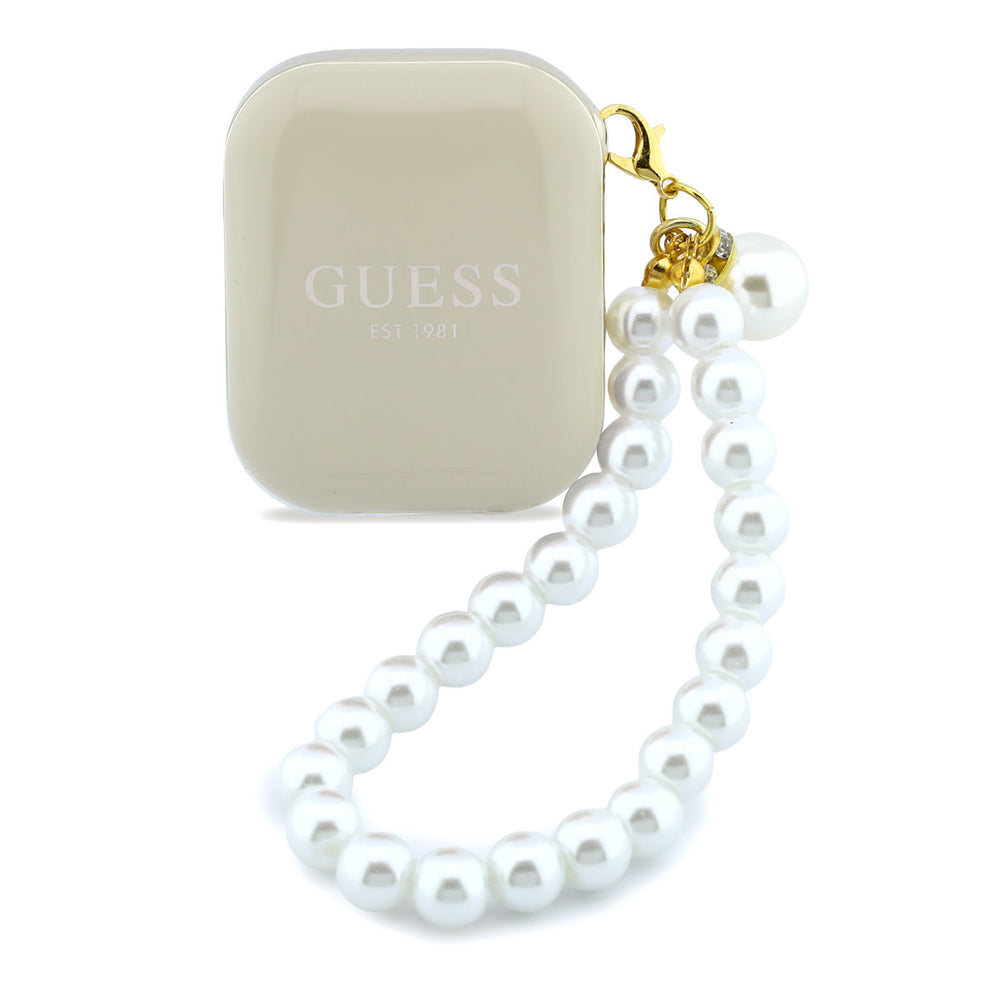 Guess Bluetooth Earbuds - TWS - Pearl Strap - Beige-In-ear koptelefoon-Ilumina Benelux