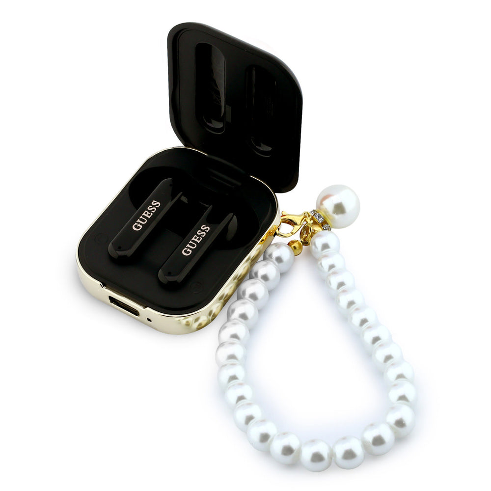 Guess Bluetooth Earbuds - TWS - Pearl Strap - Zwart-In-ear koptelefoon-Ilumina Benelux