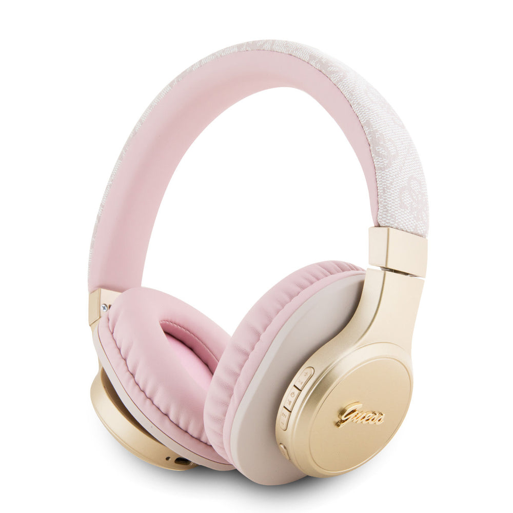 Guess Bluetooth Headphones - 4G Script - Roze-Headphones-Ilumina Benelux
