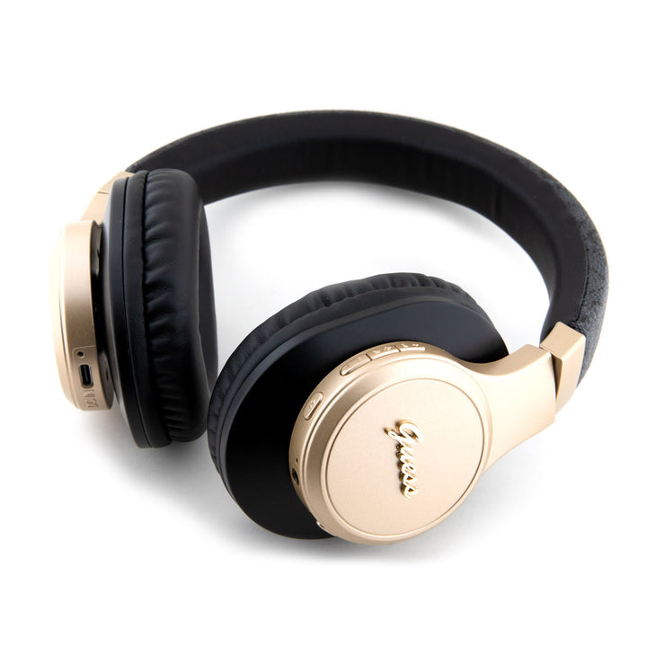 Guess Bluetooth Headphones - 4G Script - Zwart-Headphones-Ilumina Benelux