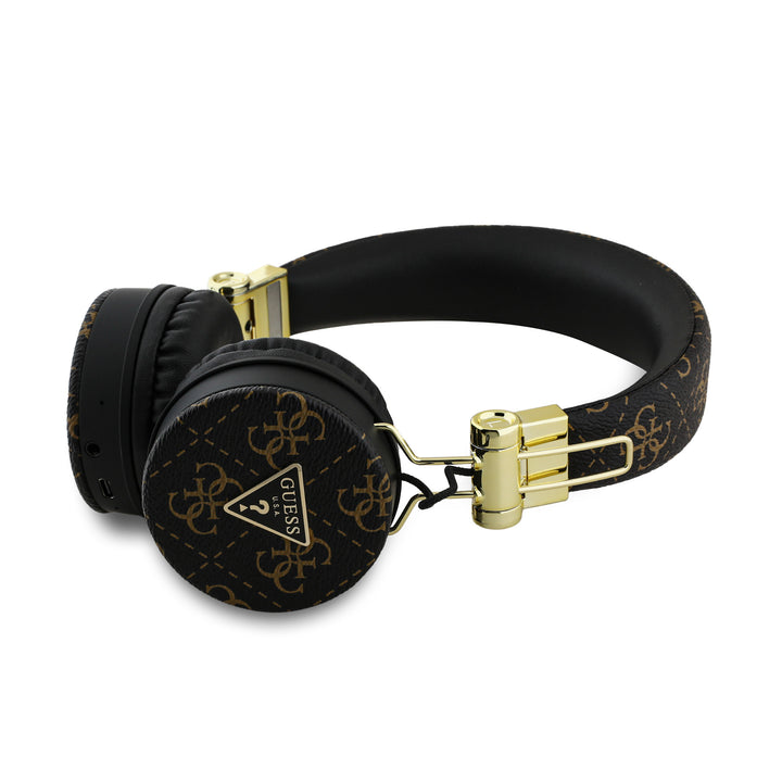 Guess Bluetooth Headphones - 4G Triangle - Round Shape - Zwart-Headphones-Ilumina Benelux