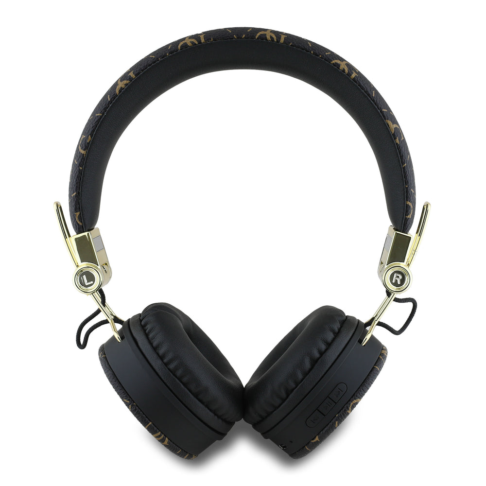 Guess Bluetooth Headphones - 4G Triangle - Round Shape - Zwart-Headphones-Ilumina Benelux
