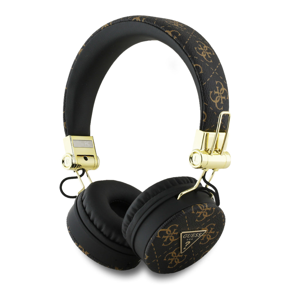 Guess Bluetooth Headphones - 4G Triangle - Round Shape - Zwart-Headphones-Ilumina Benelux