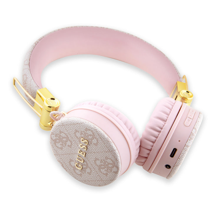 Guess Bluetooth Headphones - 4G with Round Shape - Roze-Headphones-Ilumina Benelux
