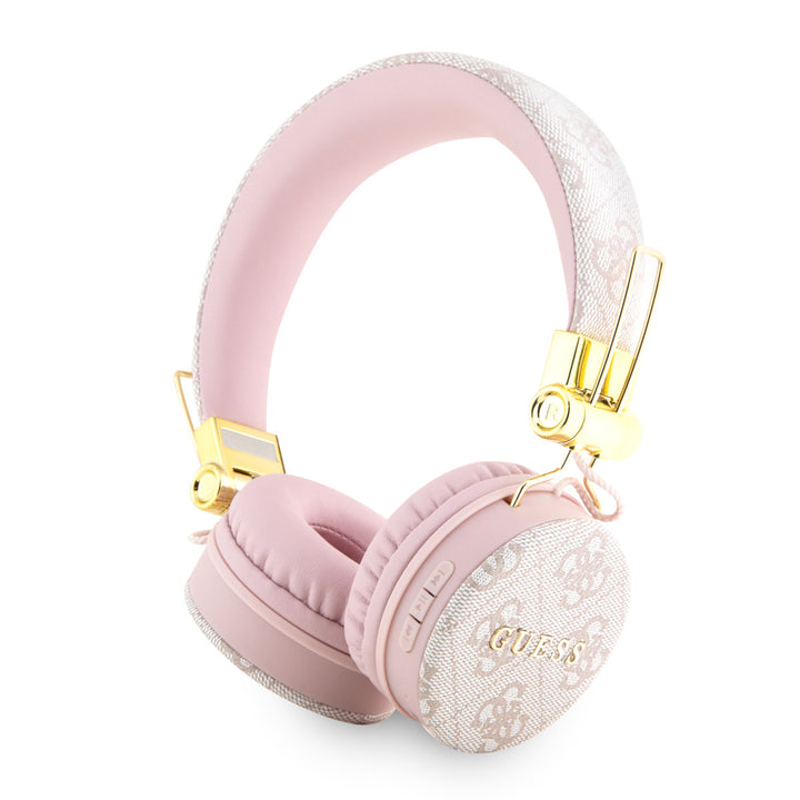 Guess Bluetooth Headphones - 4G with Round Shape - Roze-Headphones-Ilumina Benelux