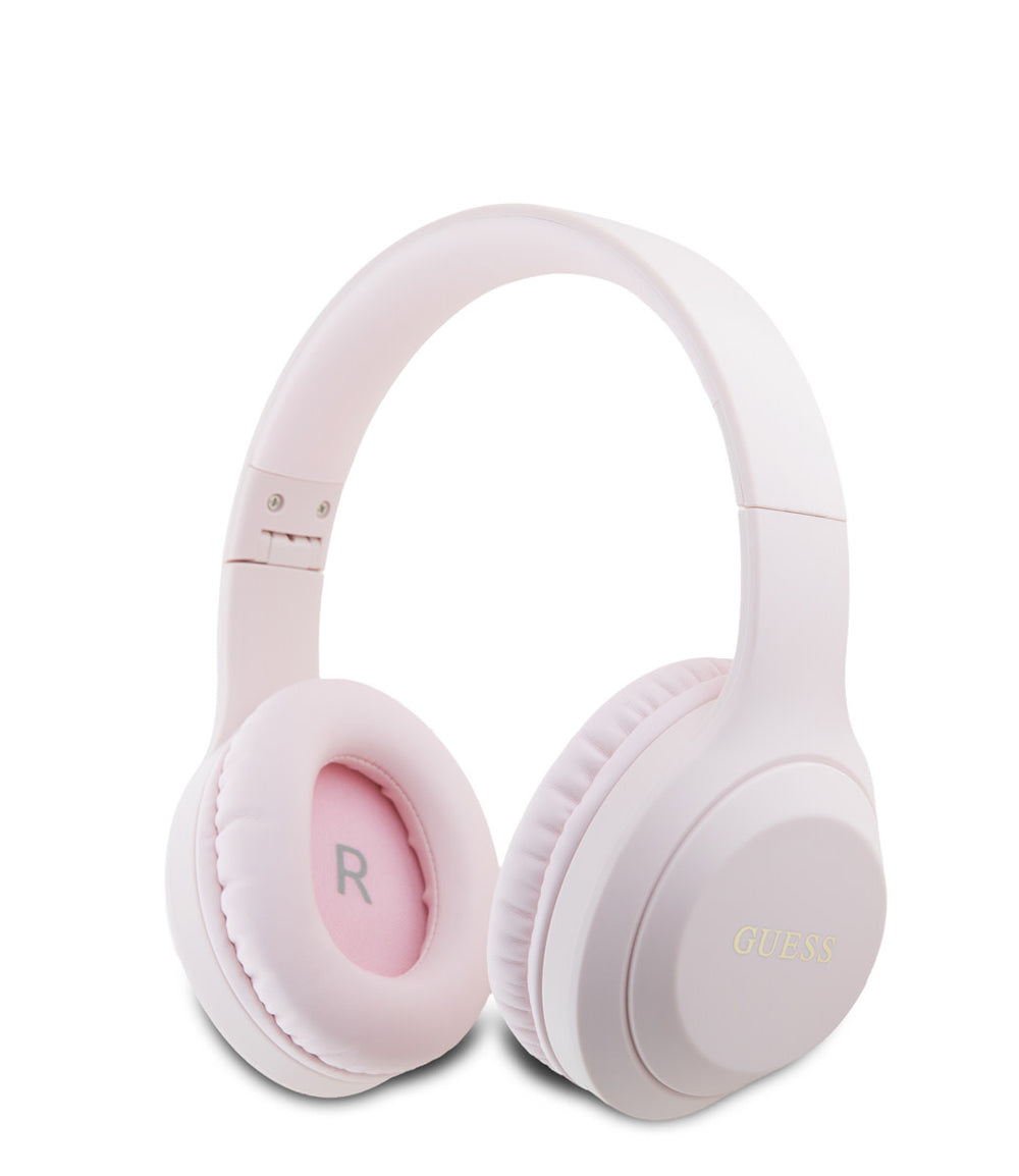 Guess Bluetooth Headphones - Classic Printed Logo - Roze-Headphones-Ilumina Benelux