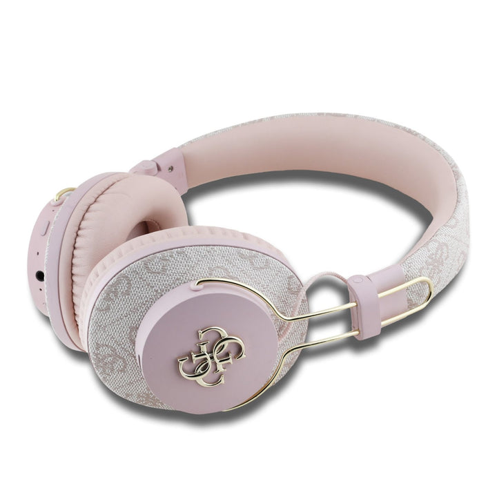 Guess Bluetooth Headphones - ENC - 4G Big Metal Logo - Roze-Headphones-Ilumina Benelux