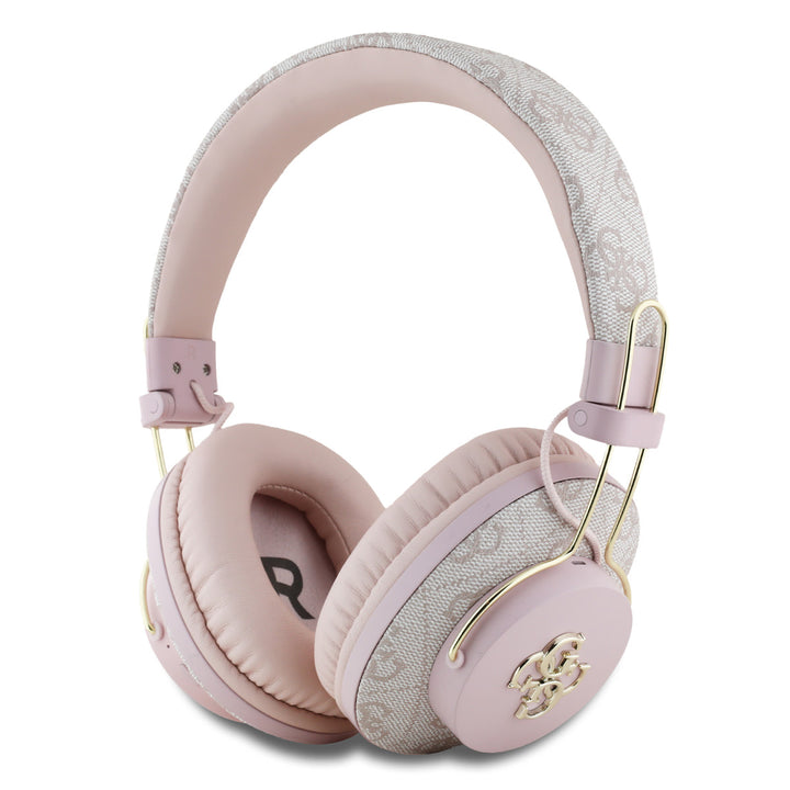 Guess Bluetooth Headphones - ENC - 4G Big Metal Logo - Roze-Headphones-Ilumina Benelux