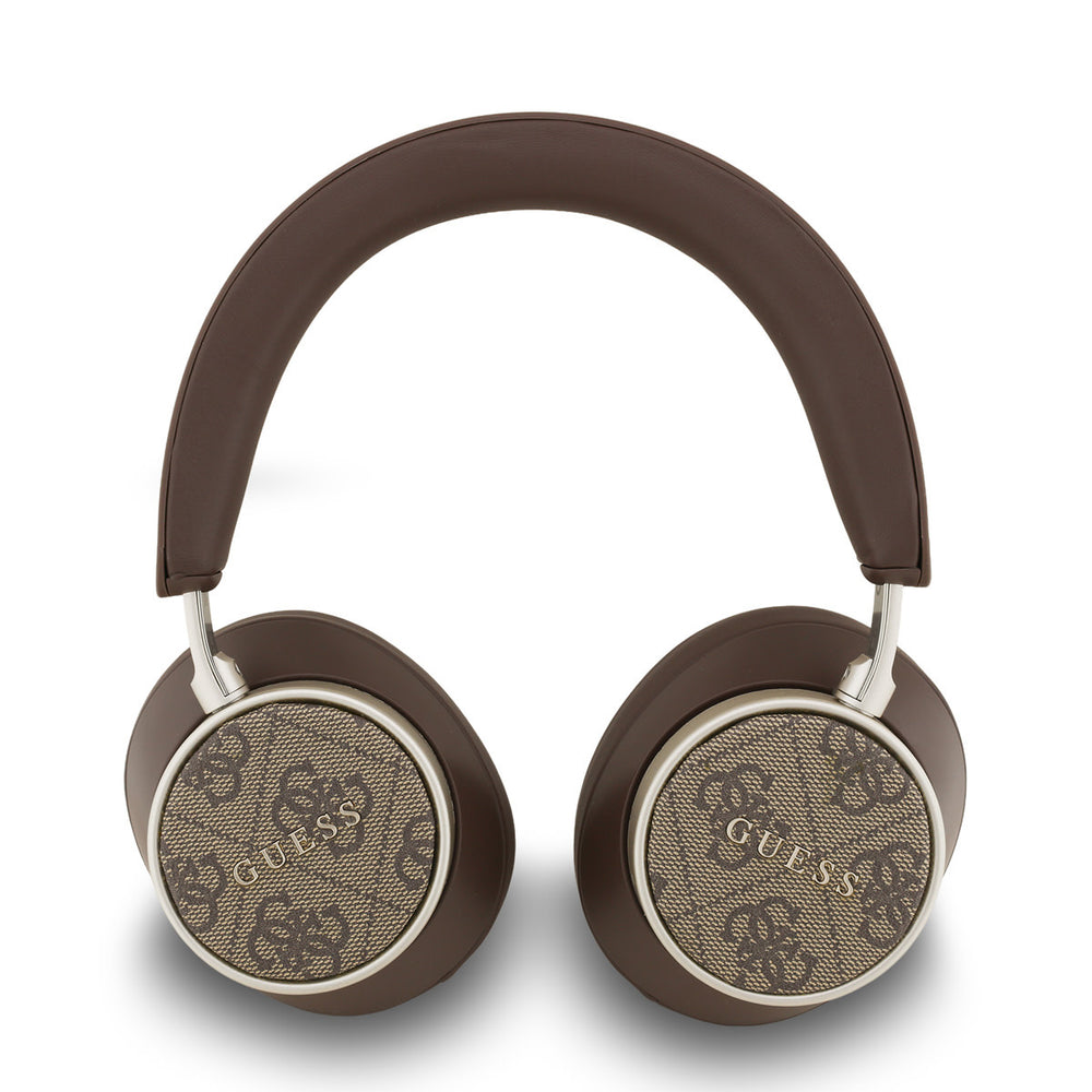 Guess Bluetooth Headphones - ENC - PU Leather - 4G Classic Logo - Bruin-Headphones-Ilumina Benelux