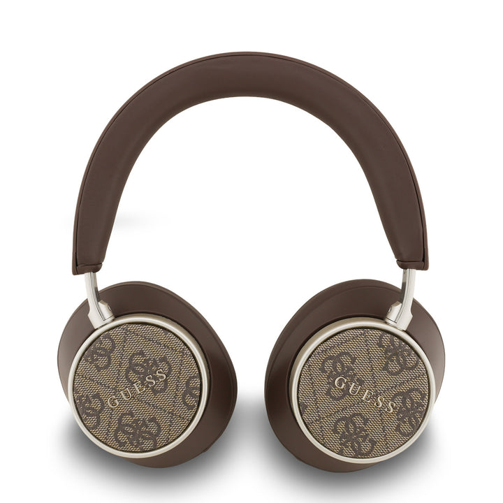 Guess Bluetooth Headphones - ENC - PU Leather - 4G Classic Logo - Bruin-Headphones-Ilumina Benelux