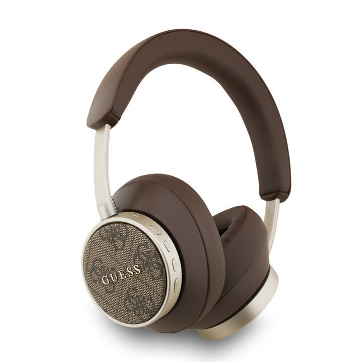Guess Bluetooth Headphones - ENC - PU Leather - 4G Classic Logo - Bruin-Headphones-Ilumina Benelux