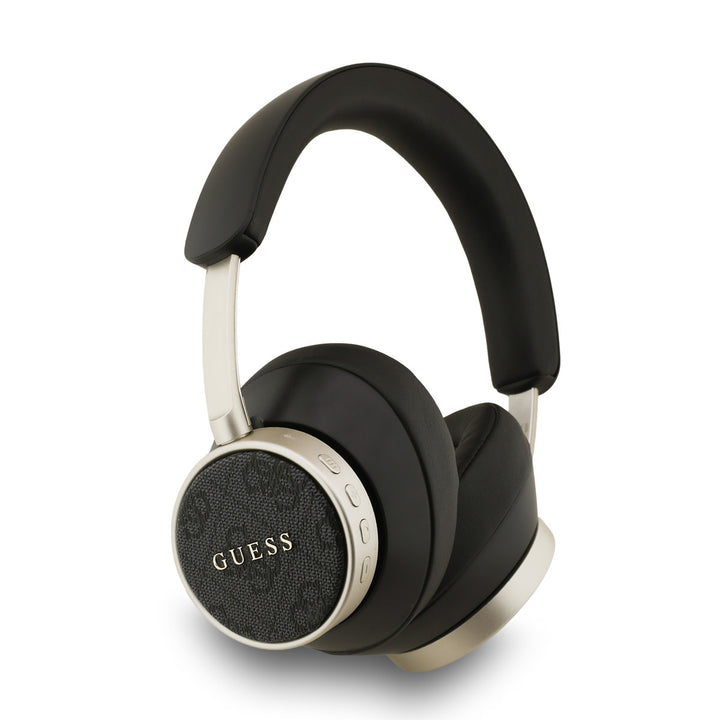Guess Bluetooth Headphones - ENC - PU Leather - 4G Classic Logo - Zwart-Headphones-Ilumina Benelux