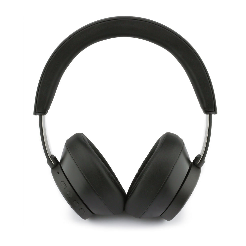Guess Bluetooth Headphones - ENC - PU Leather - 4G Triangle Logo - Zwart-Headphones-Ilumina Benelux