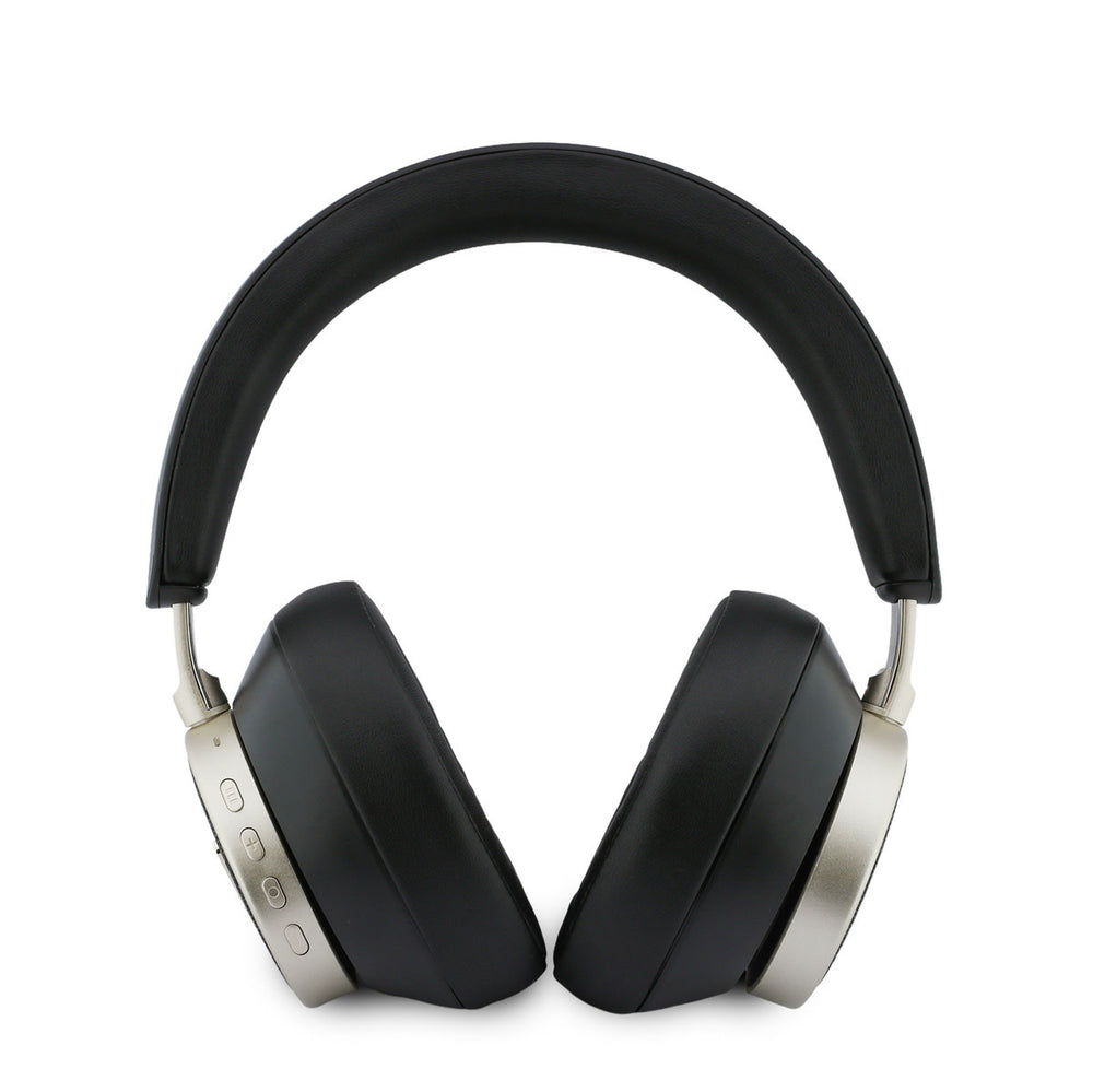 Guess Bluetooth Headphones - ENC - PU Leather With Case - 4G Triangle Logo - Zwart-Headphones-Ilumina Benelux