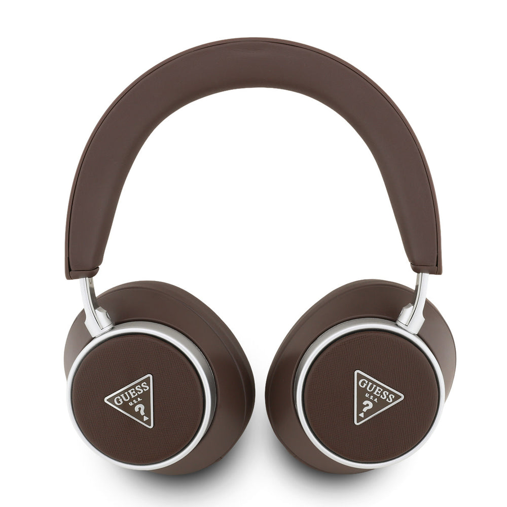Guess Bluetooth Headphones - ENC - PU Saffiano - Triangle Logo - Bruin-Headphones-Ilumina Benelux