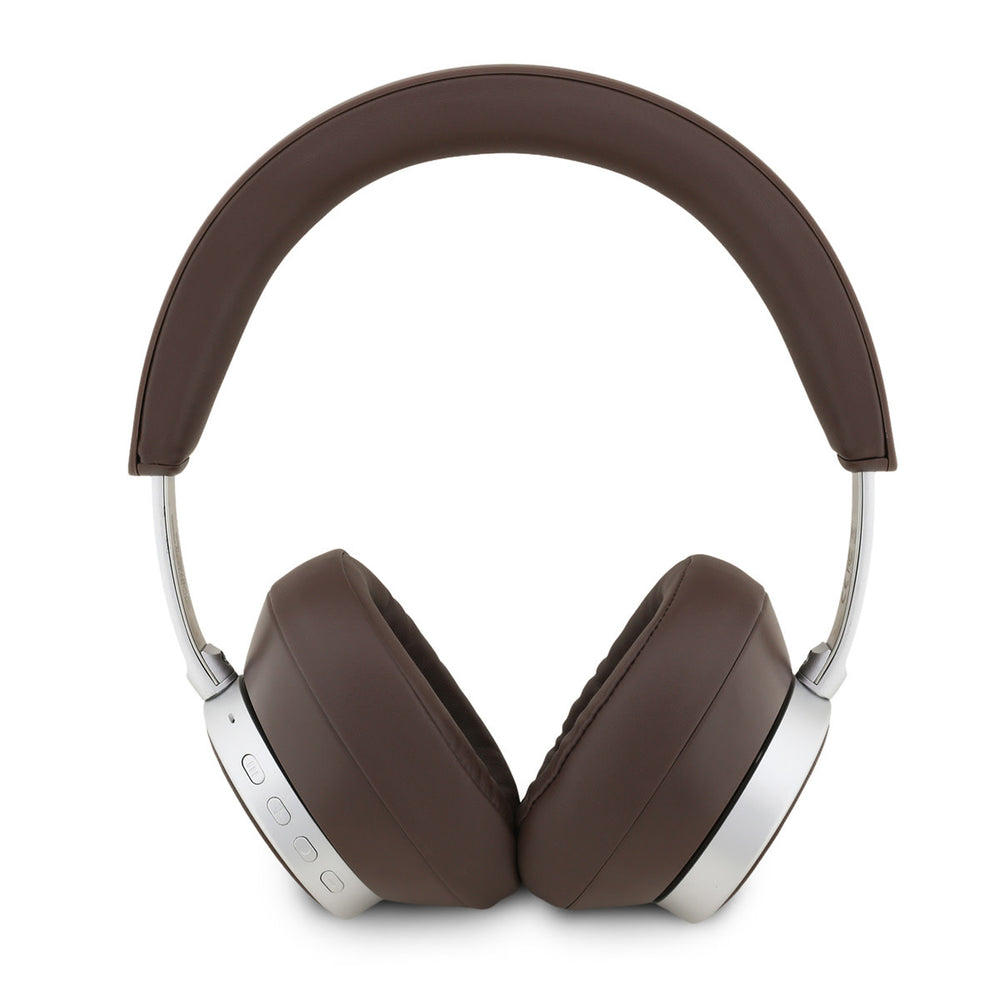 Guess Bluetooth Headphones - ENC - PU Saffiano - Triangle Logo - Bruin-Headphones-Ilumina Benelux