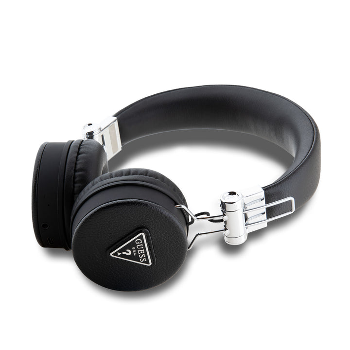 Guess Bluetooth Headphones - Grained Classic Round Shape - Zwart-Headphones-Ilumina Benelux