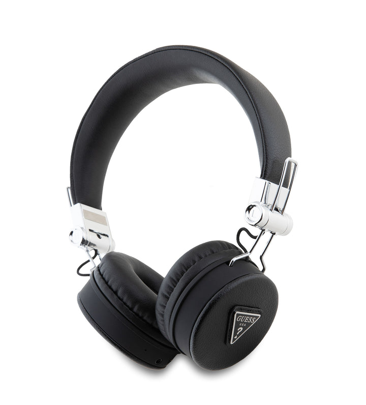 Guess Bluetooth Headphones - Grained Classic Round Shape - Zwart-Headphones-Ilumina Benelux