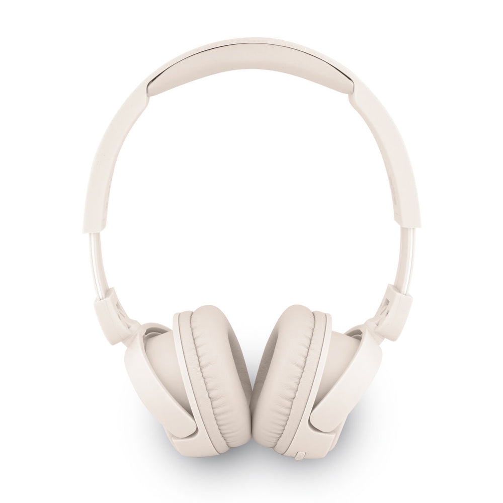 Guess Bluetooth Headphones - Metal Logo Script - Beige-Headphones-Ilumina Benelux