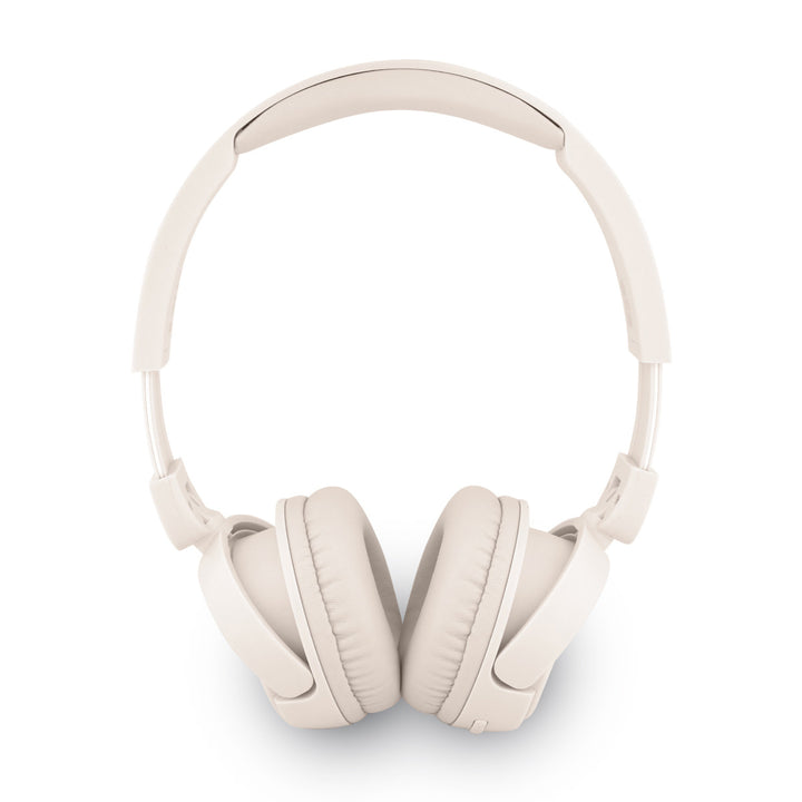 Guess Bluetooth Headphones - Metal Logo Script - Beige-Headphones-Ilumina Benelux