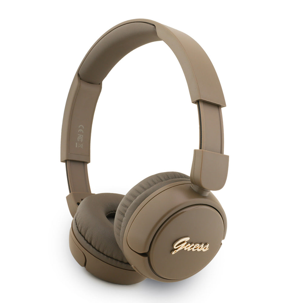 Guess Bluetooth Headphones - Metal Logo Script - Bruin-Headphones-Ilumina Benelux