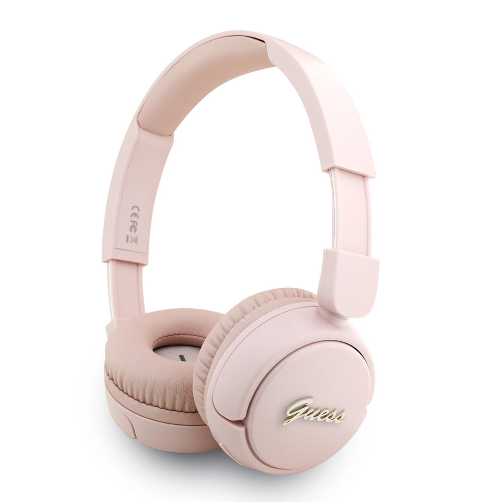 Guess Bluetooth Headphones - Metal Logo Script - Roze-Headphones-Ilumina Benelux