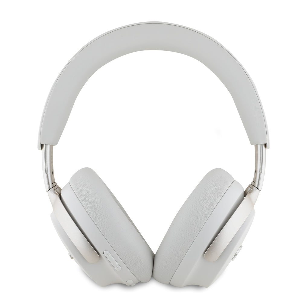 Guess Bluetooth Headphones - Metal Script - Beige-Headphones-Ilumina Benelux