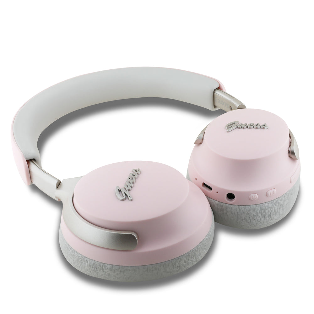 Guess Bluetooth Headphones - Metal Script - Roze-Headphones-Ilumina Benelux
