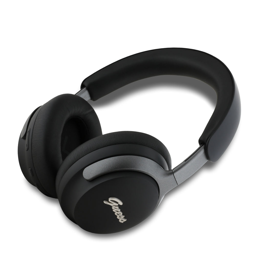 Guess Bluetooth Headphones - Metal Script - Zwart-Headphones-Ilumina Benelux