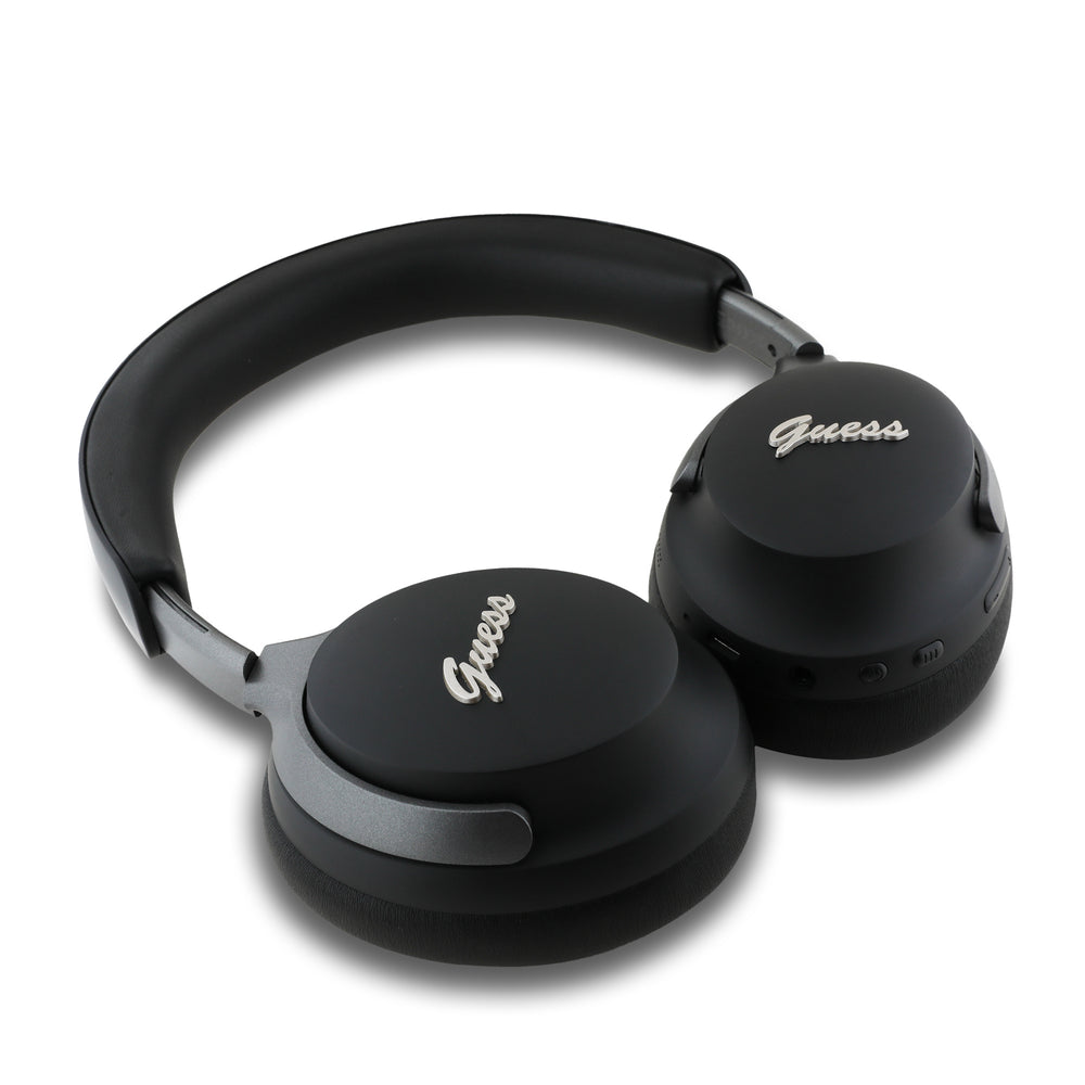 Guess Bluetooth Headphones - Metal Script - Zwart-Headphones-Ilumina Benelux