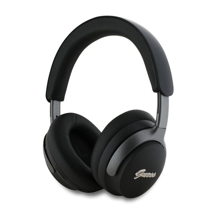 Guess Bluetooth Headphones - Metal Script - Zwart-Headphones-Ilumina Benelux