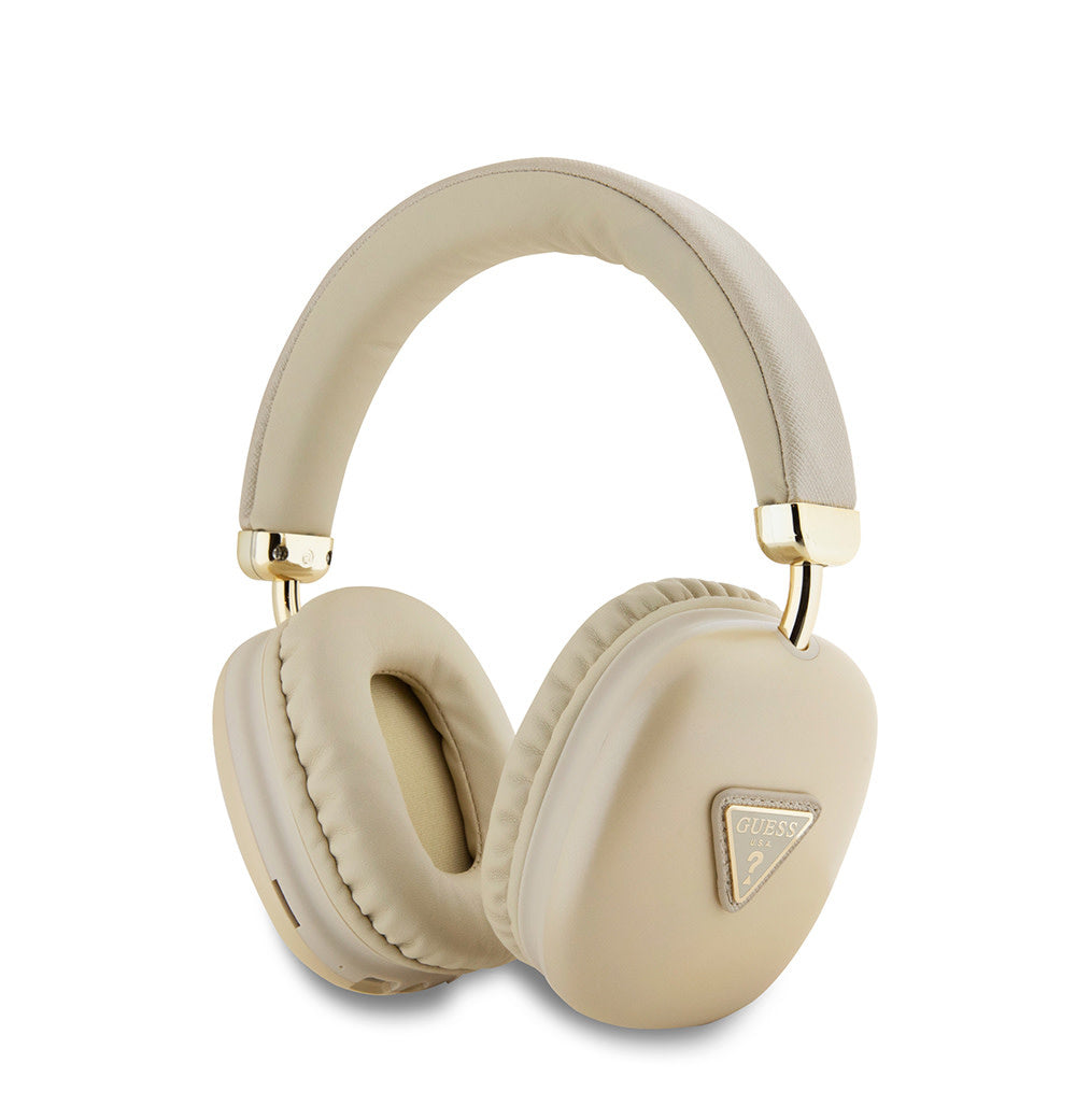Guess Bluetooth Headphones - Metalic Triangle Logo - Goud-Headphones-Ilumina Benelux