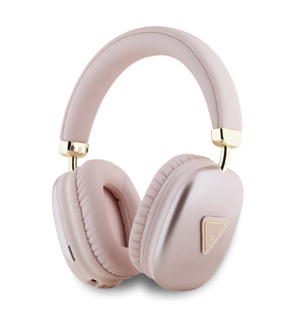 Guess Bluetooth Headphones - Metalic Triangle Logo - Roze-Headphones-Ilumina Benelux