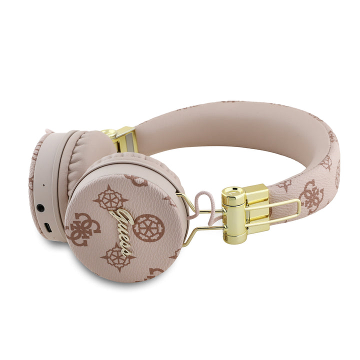 Guess Bluetooth Headphones - Peony Script - Round Shape - Bruin-Headphones-Ilumina Benelux