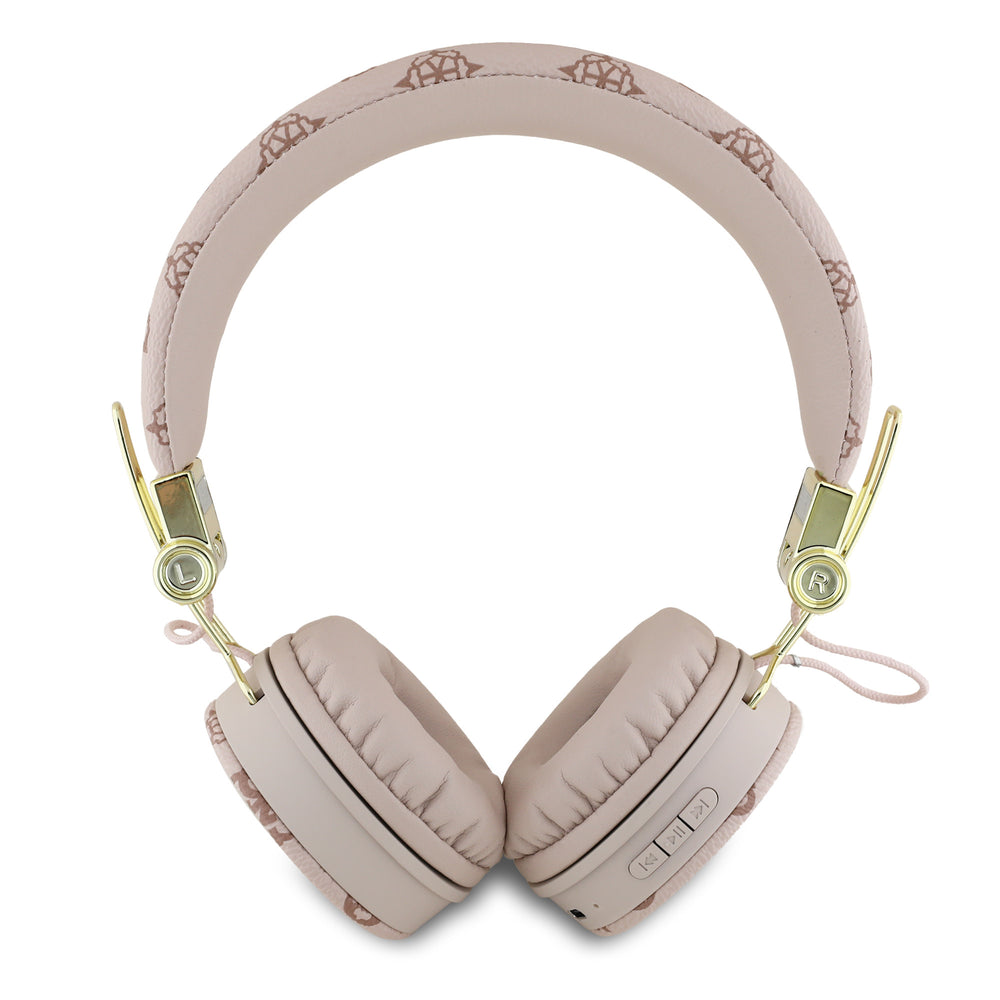 Guess Bluetooth Headphones - Peony Script - Round Shape - Bruin-Headphones-Ilumina Benelux