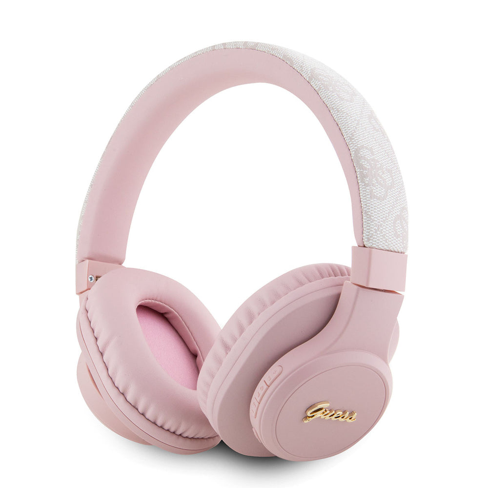 Guess Bluetooth Headphones - Tone on tone script - Roze-Headphones-Ilumina Benelux
