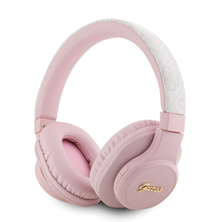 Guess Bluetooth Headphones - Tone on tone script - Roze-Headphones-Ilumina Benelux