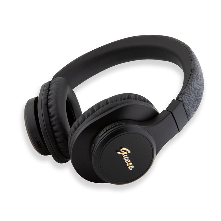 Guess Bluetooth Headphones - Tone on tone script - Zwart-Headphones-Ilumina Benelux