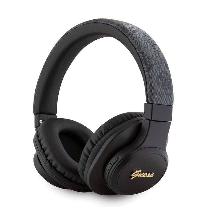 Guess Bluetooth Headphones - Tone on tone script - Zwart-Headphones-Ilumina Benelux