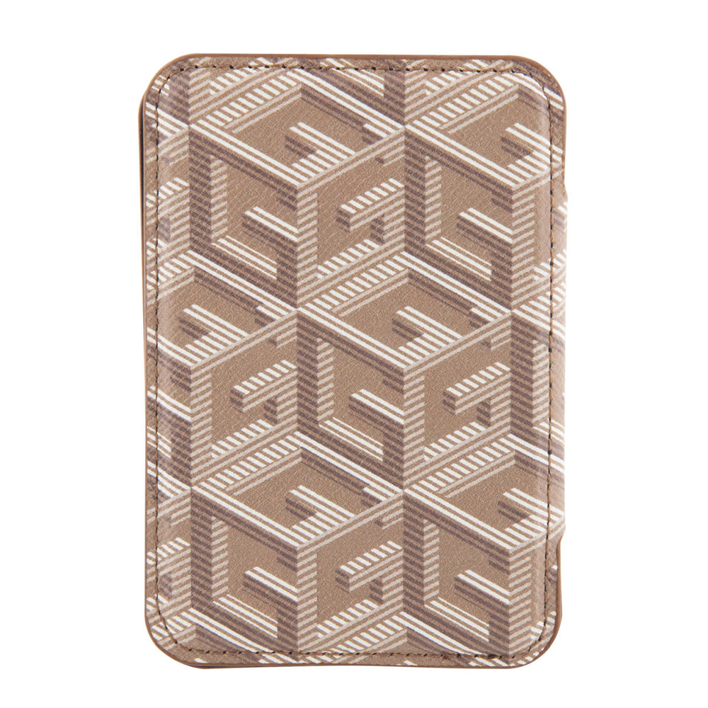 Guess Magnetische Vouwbare Kaarthouder - Magsafe - G-Cube - Bruin-Telefoonkoord-Ilumina Benelux
