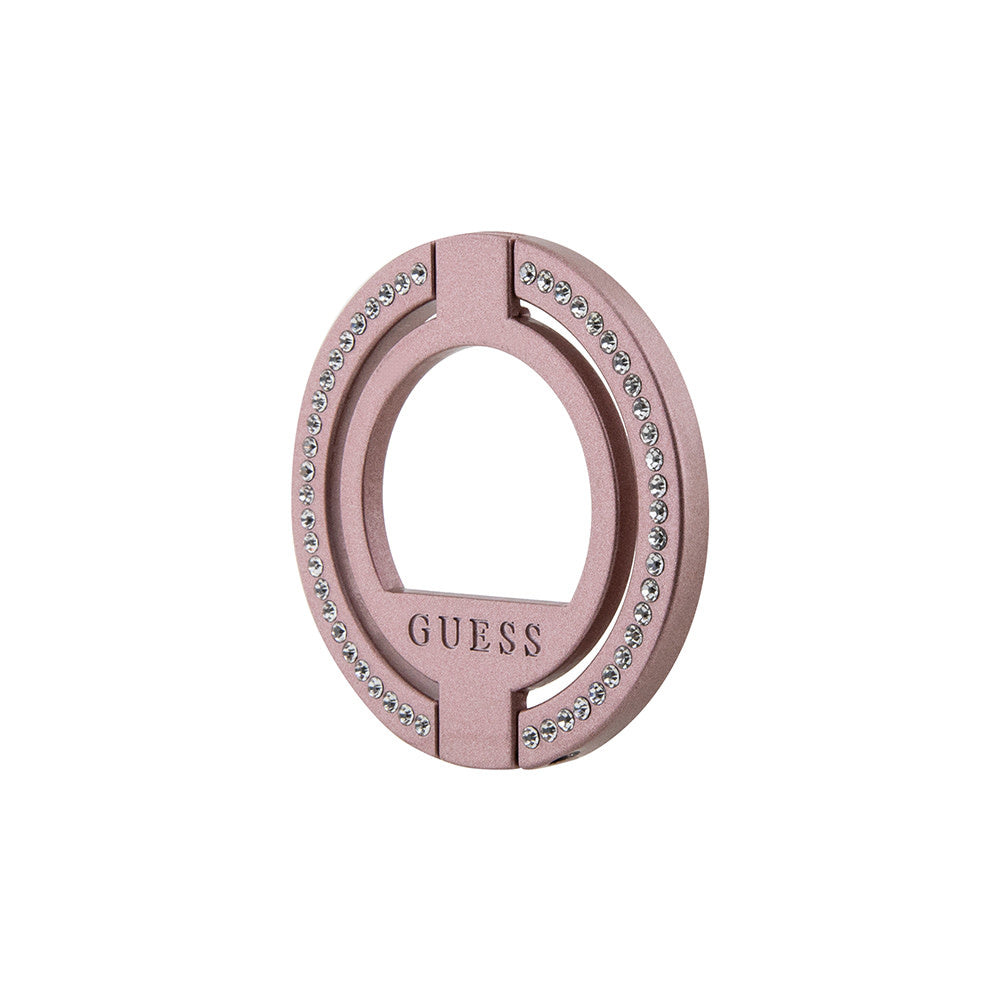 Guess Magsafe Ringstand with Rhinestones - Roze-Telefoonkoord-Ilumina Benelux